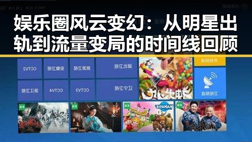 娱乐圈风云变幻：从明星出轨到流量变局的时间线回顾